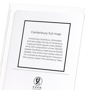 Canterbury full map (Pack of 8 cards)