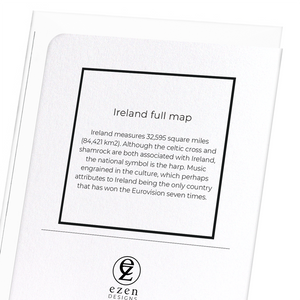 Ireland full map (Pack of 8 cards)