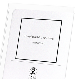 Herefordshire full map (Pack of 8 cards)