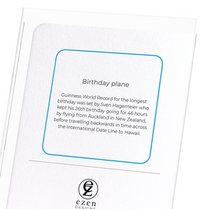 Birthday plane (Pack of 8 cards)