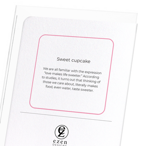 Sweet cupcake (Pack of 8 cards)