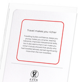 Travel makes you richer (Pack of 8 cards)