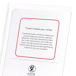 Travel makes you richer (Pack of 8 cards)