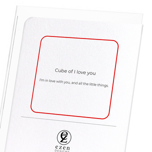 Cube of I love you (Pack of 8 cards)