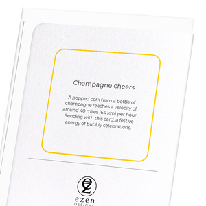 Champagne cheers (Pack of 8 cards)