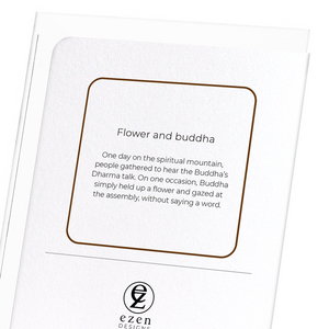 Flower and buddha (Pack of 8 cards)