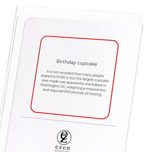 Birthday cupcake (Pack of 8 cards)