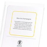 Bow tie champagne (Pack of 8 cards)