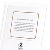 Wine label book club (Pack of 8 cards)