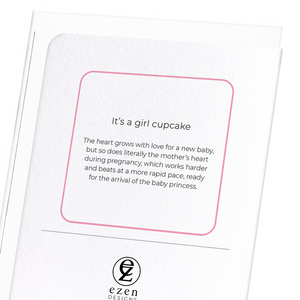 It’s a girl cupcake (Pack of 8 cards)