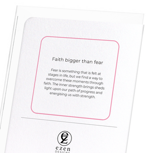 Faith bigger than fear (Pack of 8 cards)