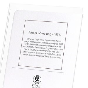 Patent of tea bags (1934) (Pack of 8 cards)