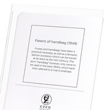 Patent of handbag (1949) (Pack of 8 cards)