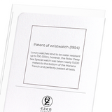 Patent of wristwatch (1954) (Pack of 8 cards)