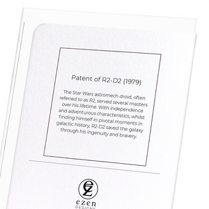 Patent of R2-D2 (1979) (Pack of 8 cards)