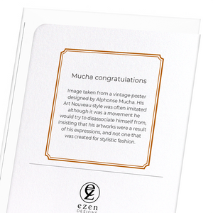 Mucha congratulations (Pack of 8 cards)