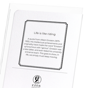 Life is like riding (Pack of 8 cards)