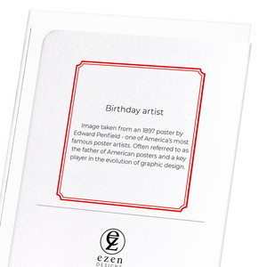 Birthday artist (Pack of 8 cards)