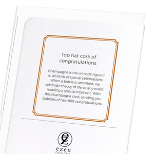 Congratulations top hat (Pack of 8 cards)