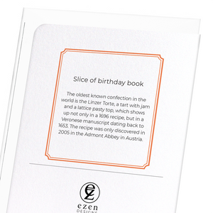 Slice of birthday book (Pack of 8 cards)