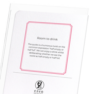 Room to drink (Pack of 8 cards)