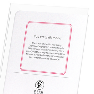 You crazy diamond (Pack of 8 cards)