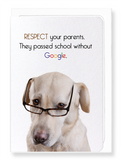 Ezen Designs - Parents and google - Greeting Card - Front