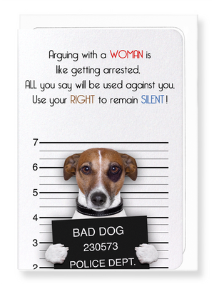 Ezen Designs - Arguing with women - Greeting Card - Front