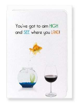 Ezen Designs - Aim high - Greeting Card - Front