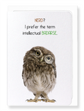 Ezen Designs - Intellectual badarse - Greeting Card - Front