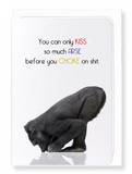 Ezen Designs - Kissing arse - Greeting Card - Front