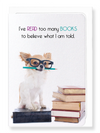 Ezen Designs - Books keep you informed - Greeting Card - Front