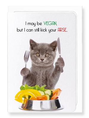 Ezen Designs - Healthy vegans - Greeting Card - Front