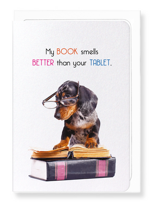 Ezen Designs - Books smell better - Greeting Card - Front