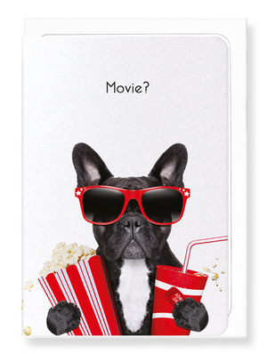 Ezen Designs - Movie frenchie - Greeting Card - Front