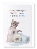 Ezen Designs - Mum for my bum - Greeting Card - Front