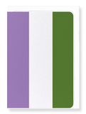 Ezen Designs - Genderqueer pride flag - Greeting Card - Front