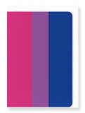 Ezen Designs - Bisexual pride flag - Greeting Card - Front