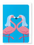 Ezen Designs - Flamingo brides - Greeting Card - Front