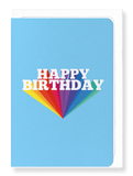 Ezen Designs - Happy birthday in blue - Greeting Card - Front