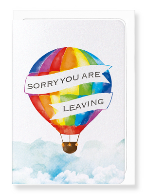 Ezen Designs - Sorry you're leaving balloon - Greeting Card - Front