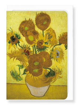 Ezen Designs - Sunflowers by van gogh - Greeting Card - Front