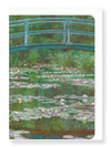 Ezen Designs - Japanese footbridge by monet - Greeting Card - Front