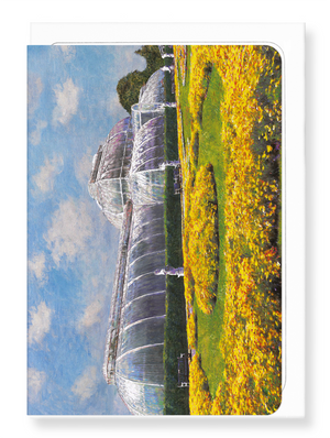 Ezen Designs - Palm house kew gardens - Greeting Card - Front