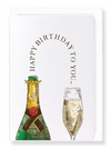 Ezen Designs - Happy birthday champagne - Greeting Card - Front