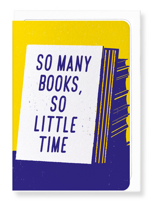 Ezen Designs - So many books - Greeting Card - Front