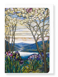 Ezen Designs - Magnolias and irises - Greeting Card - Front