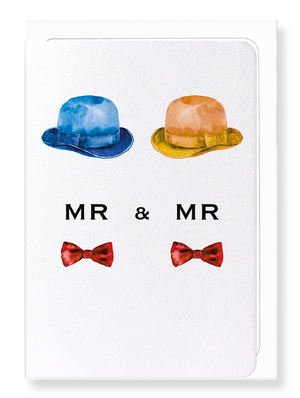 Ezen Designs - Mr & mr hats - Greeting Card - Front