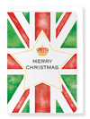 Merry xmas union jack : 8 cards