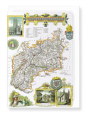 Ezen Designs - Gloucestershire (c.1840) - Greeting Card - Front